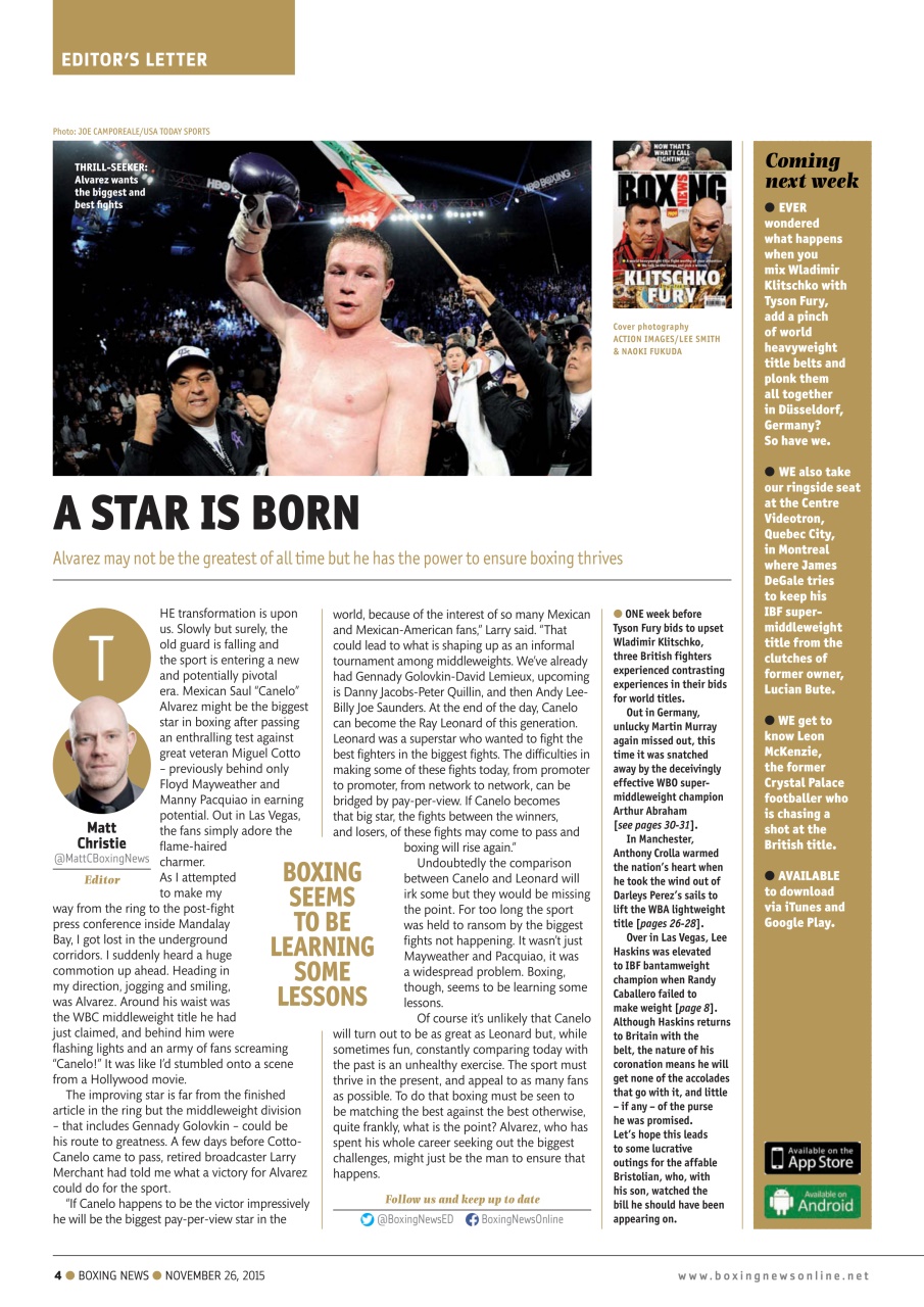Boxing News Preview Pages