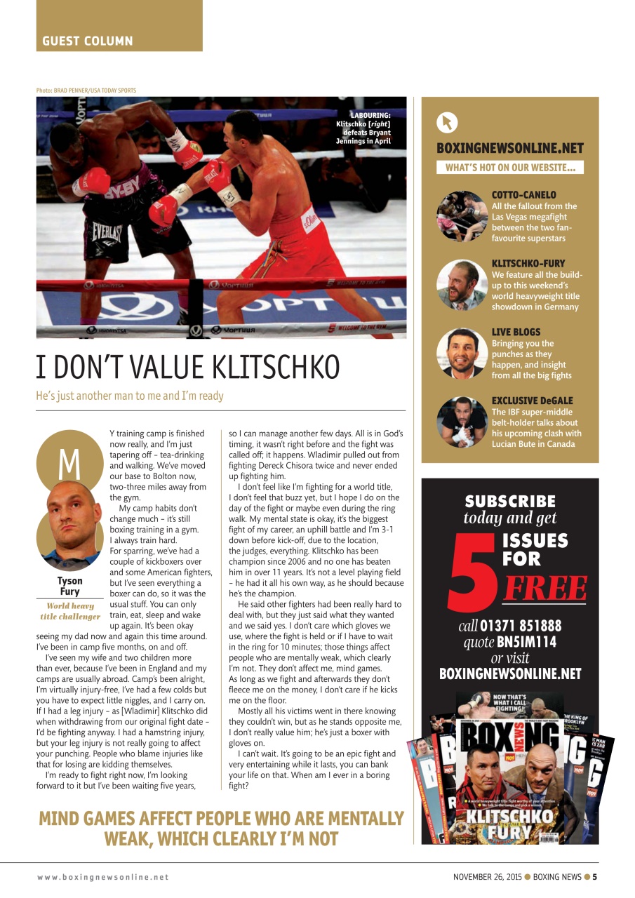Boxing News Preview Pages