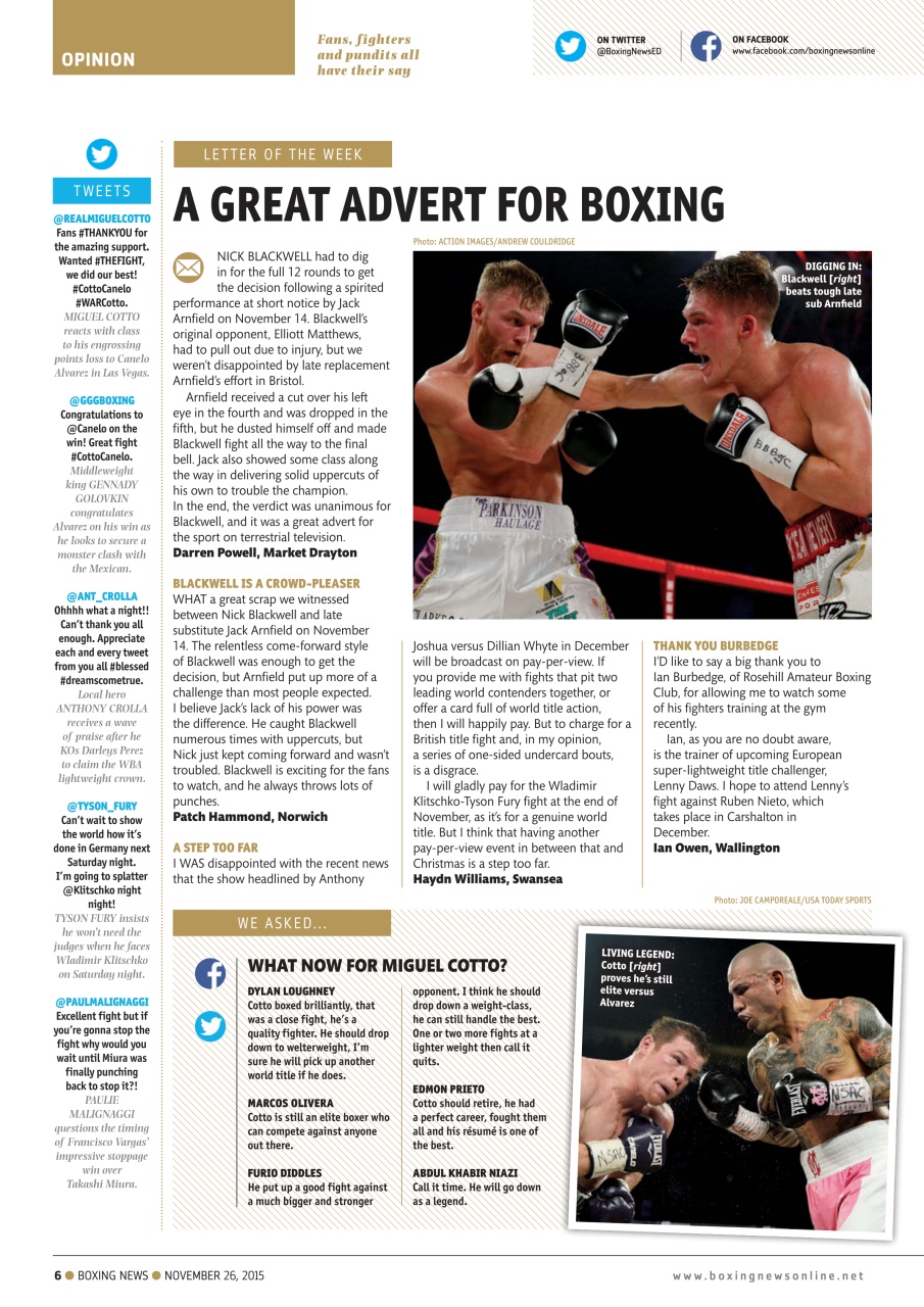 Boxing News Preview Pages