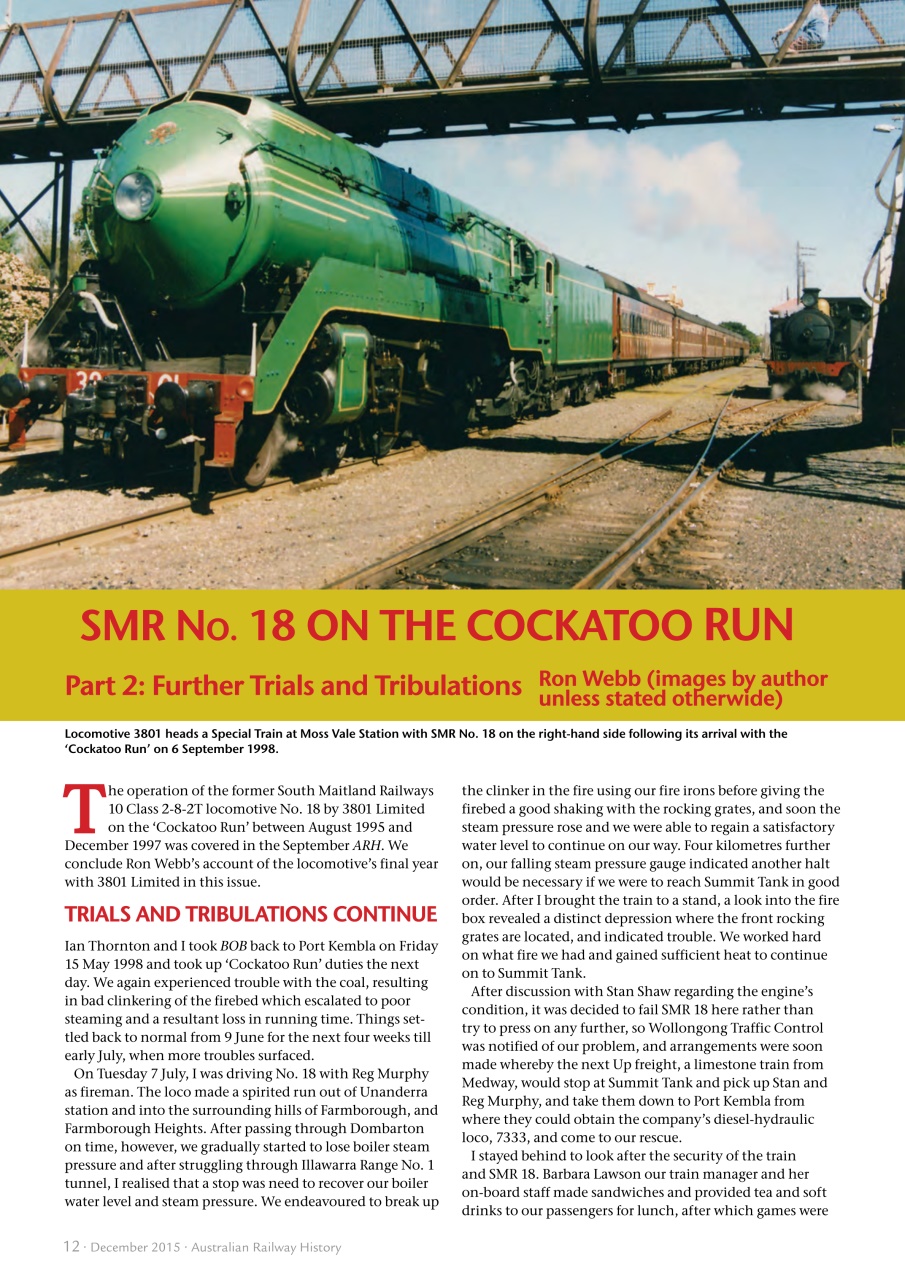 Australian Railway History Preview Pages