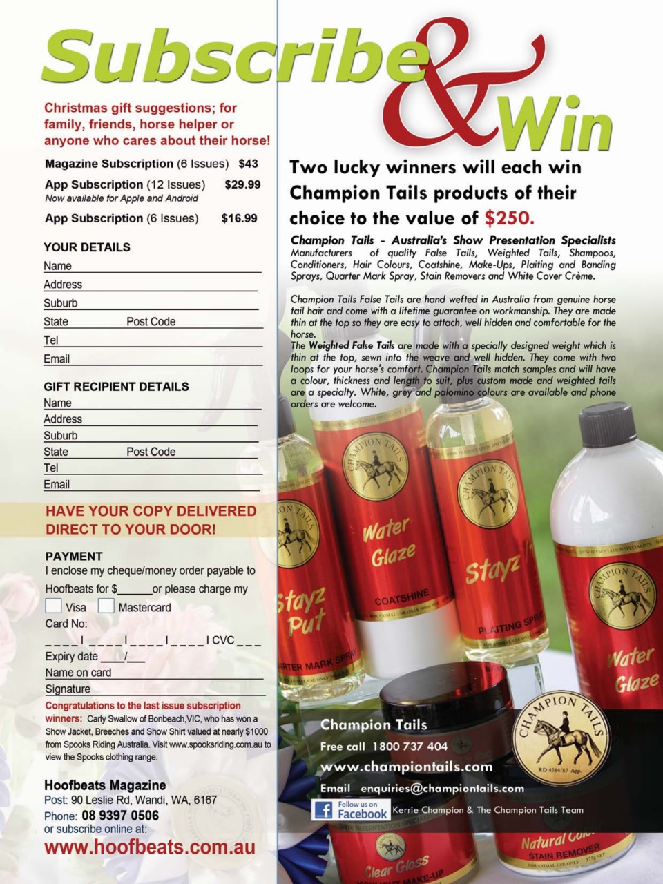 Hoofbeats Preview Pages