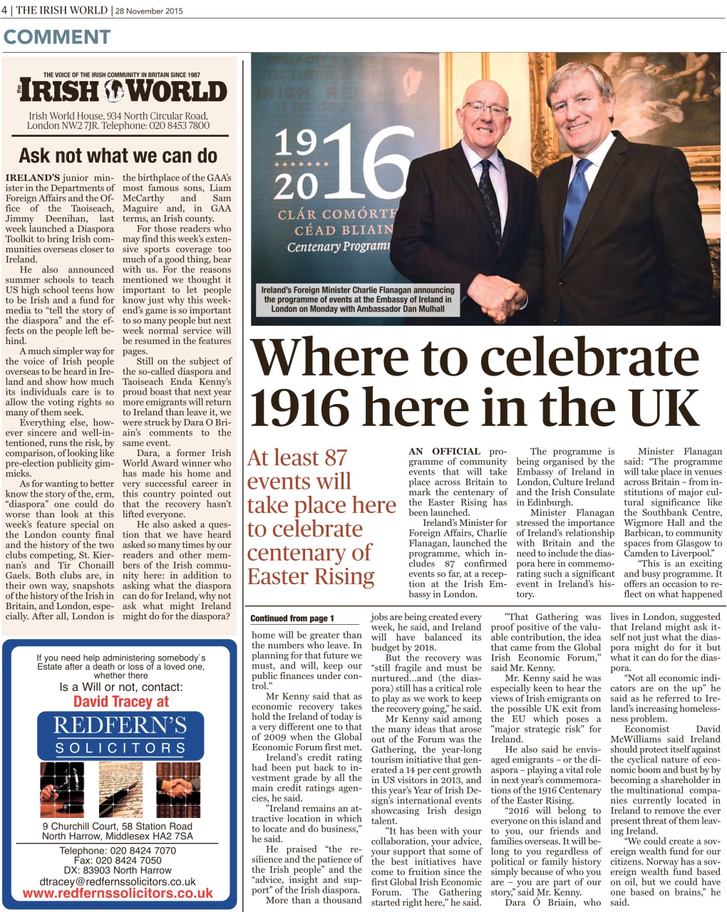 Irish World Preview Pages