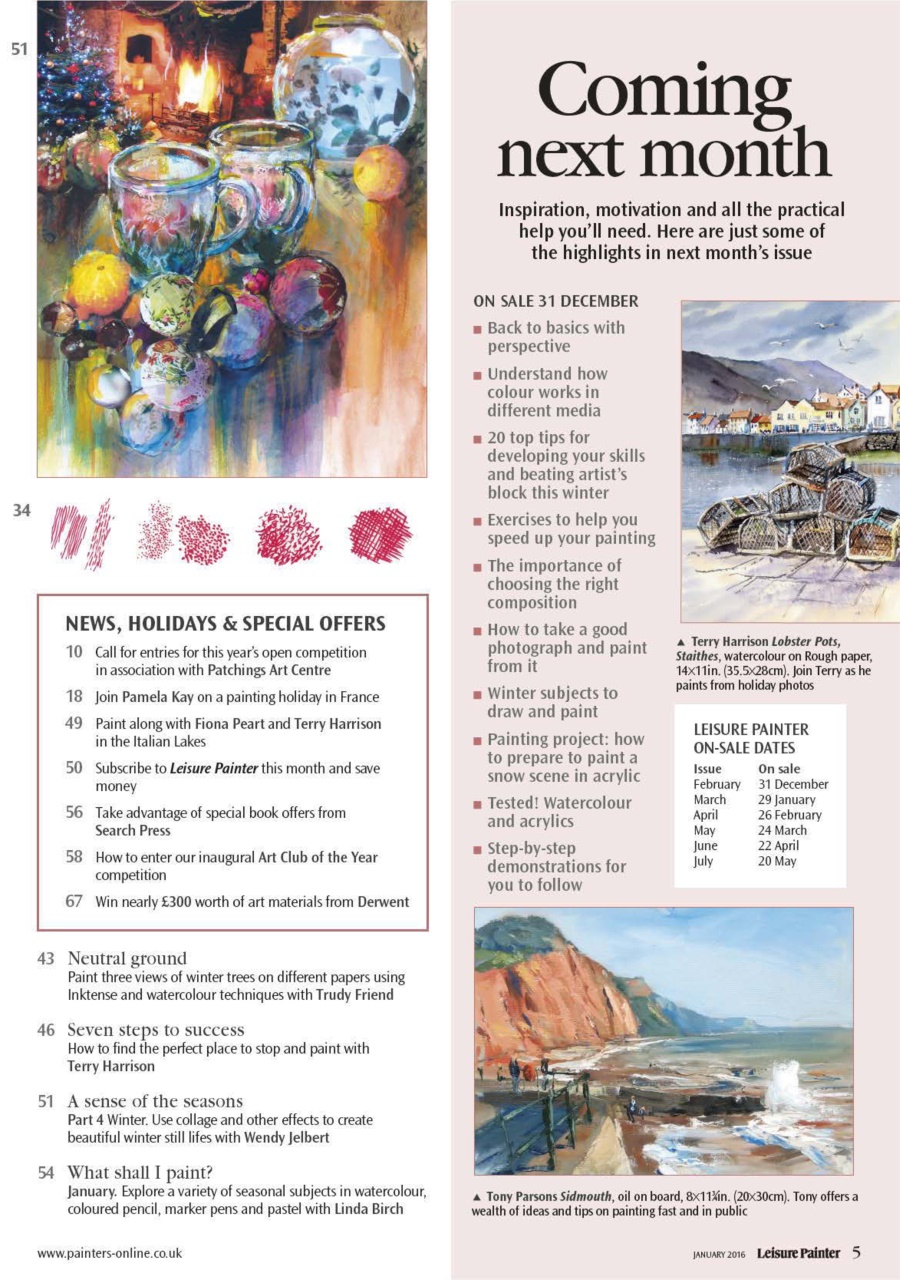 Leisure Painter & The Artist Preview Pages