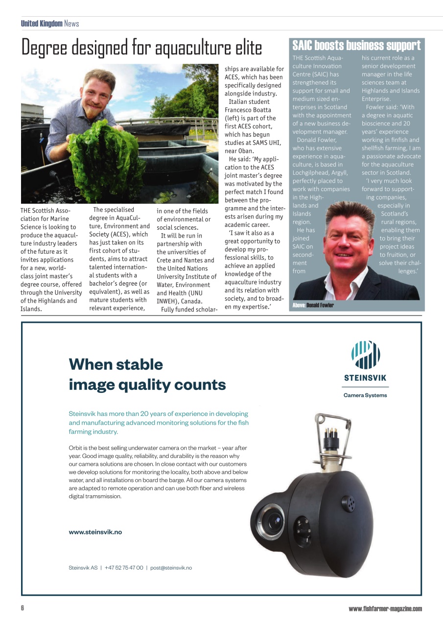 Fish Farmer Magazine Preview Pages