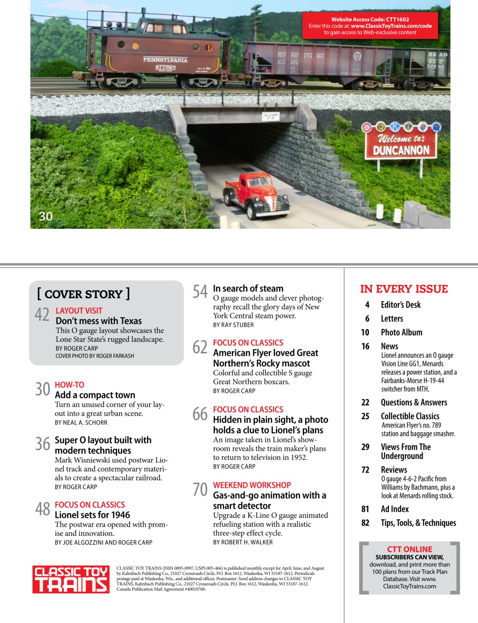 Classic Toy Trains Preview Pages