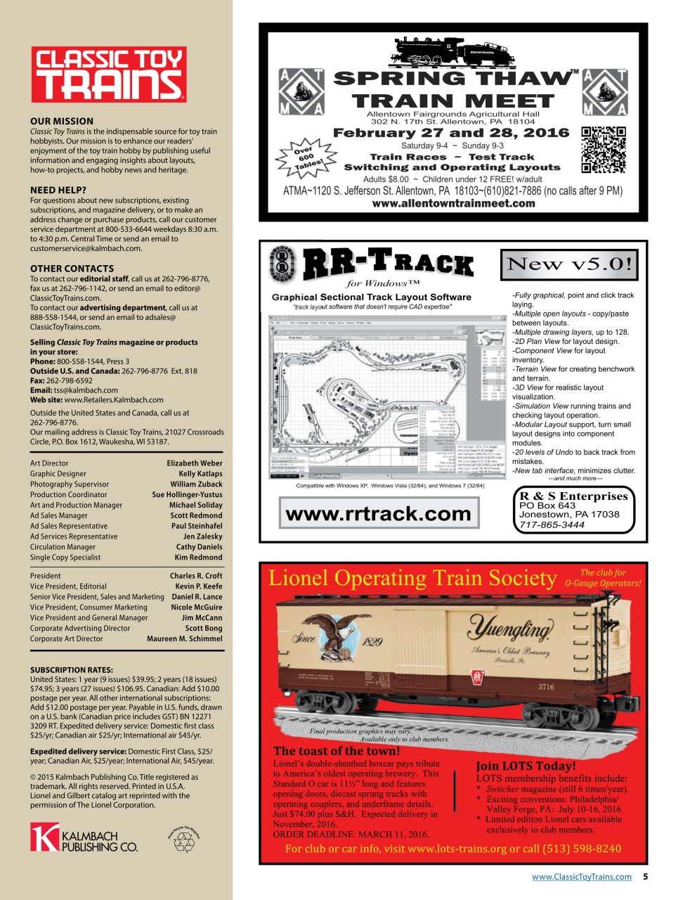 Classic Toy Trains Preview Pages