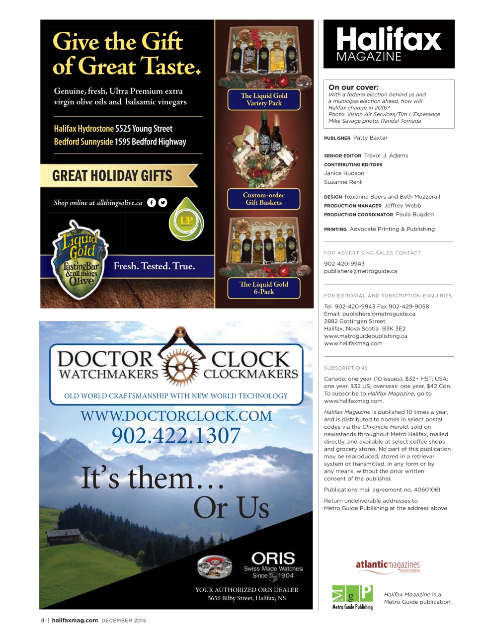 Halifax Magazine Preview Pages