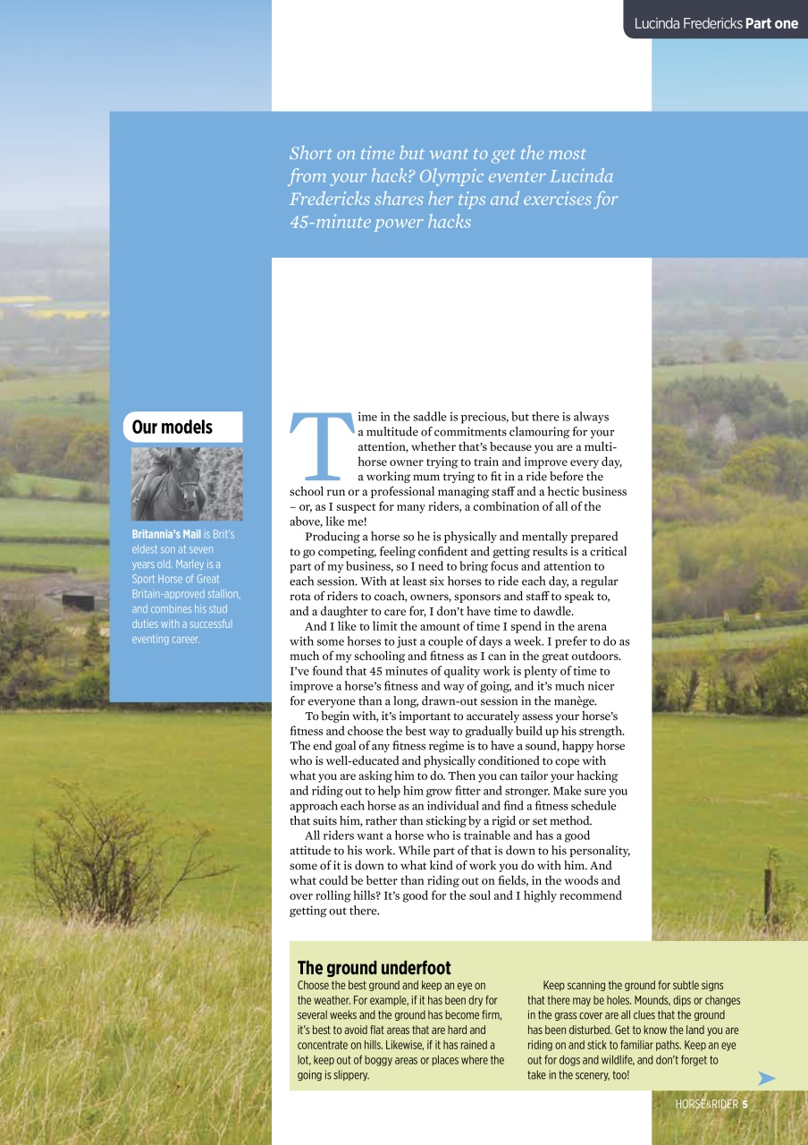 Horse&Rider Magazine - UK equestrian magazine for Horse and Rider Preview Pages