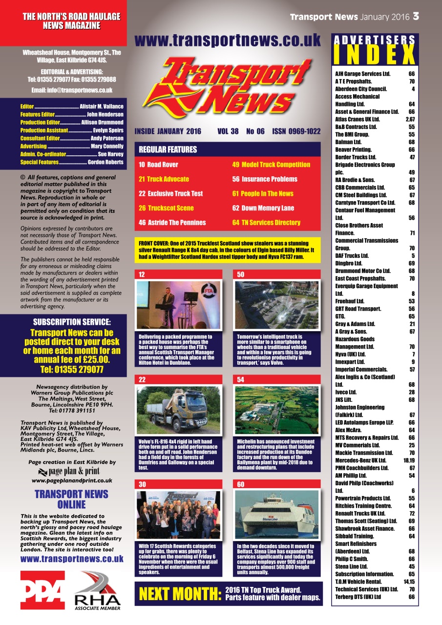 Transport News Preview Pages