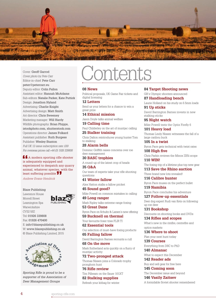 Sporting Rifle Preview Pages