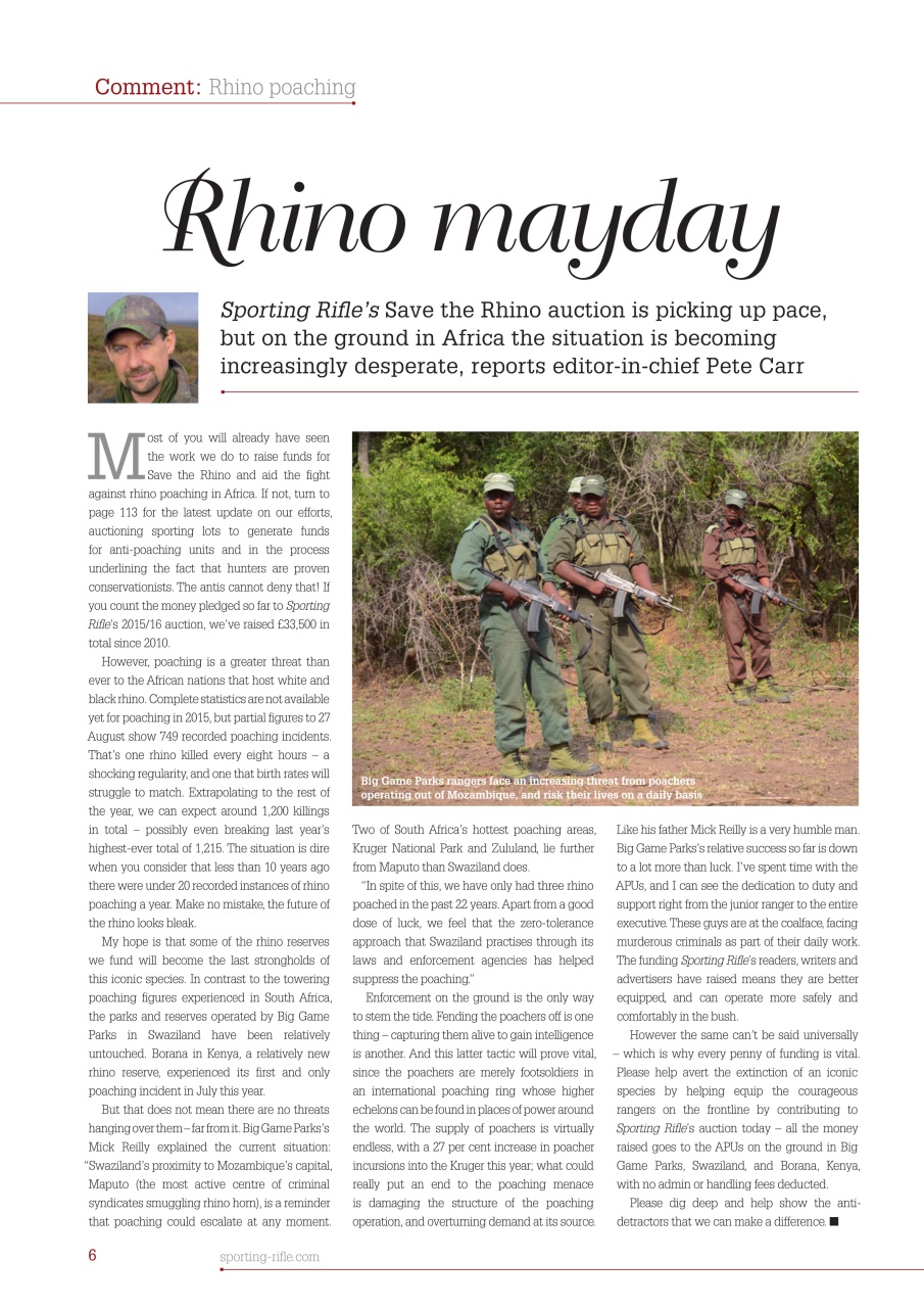 Sporting Rifle Preview Pages