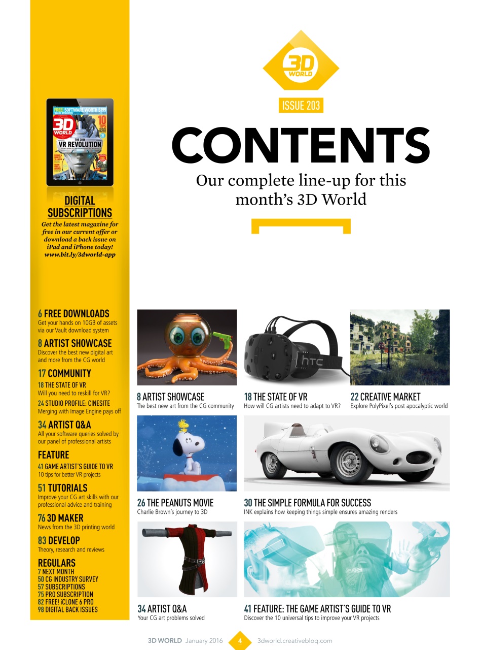 3D World Preview Pages