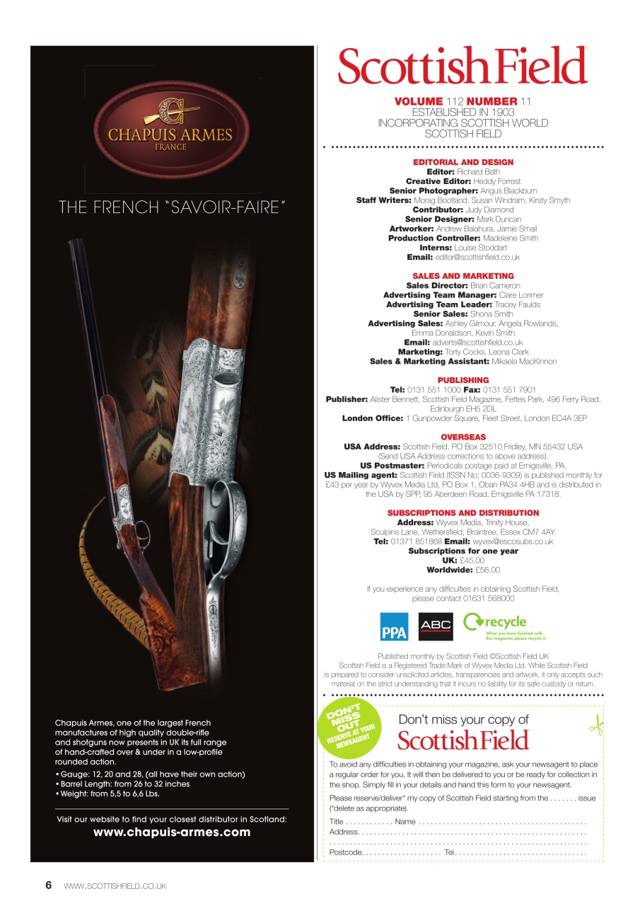 Scottish Field Preview Pages