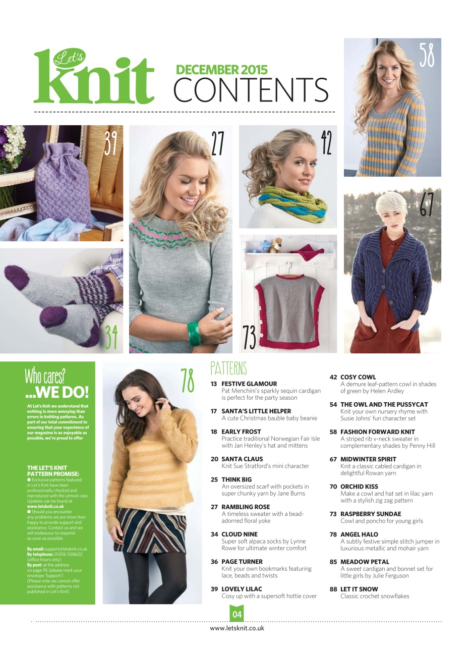 Let's Knit Preview Pages