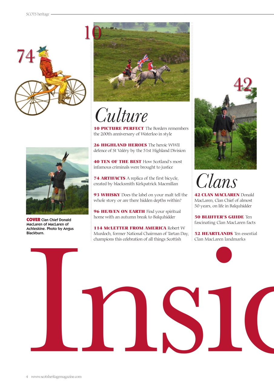 Scots Heritage Magazine Preview Pages