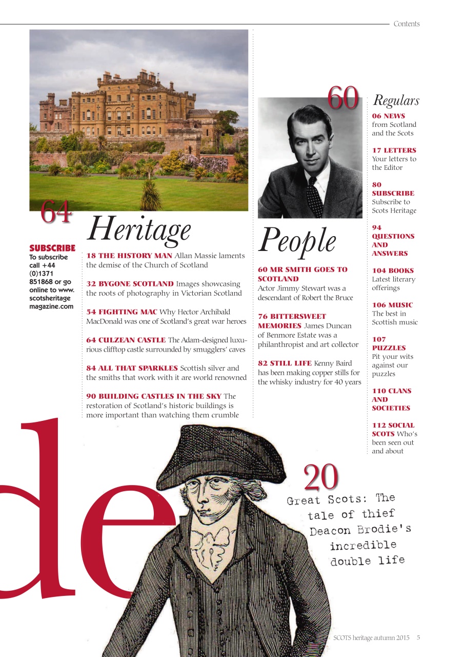 Scots Heritage Magazine Preview Pages