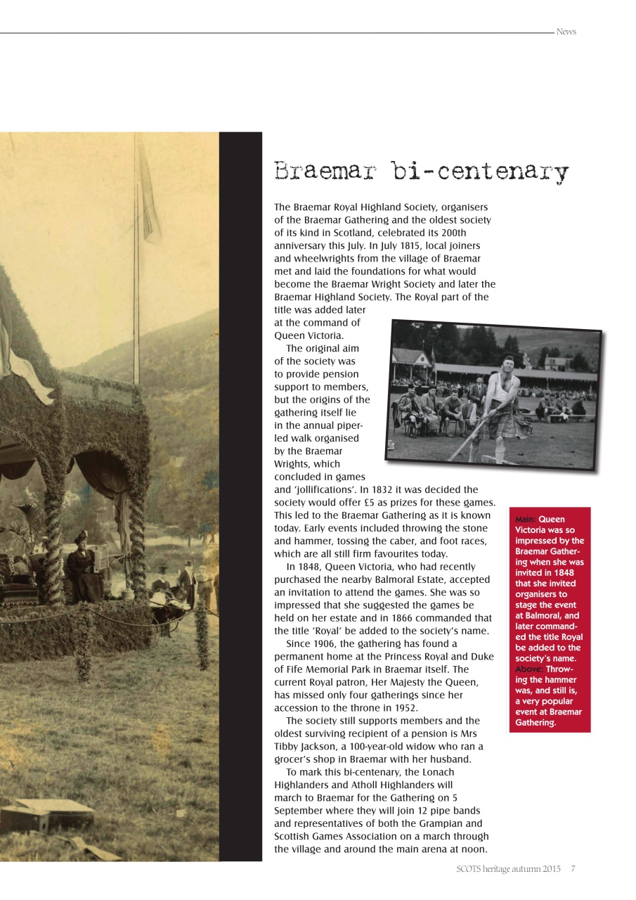 Scots Heritage Magazine Preview Pages