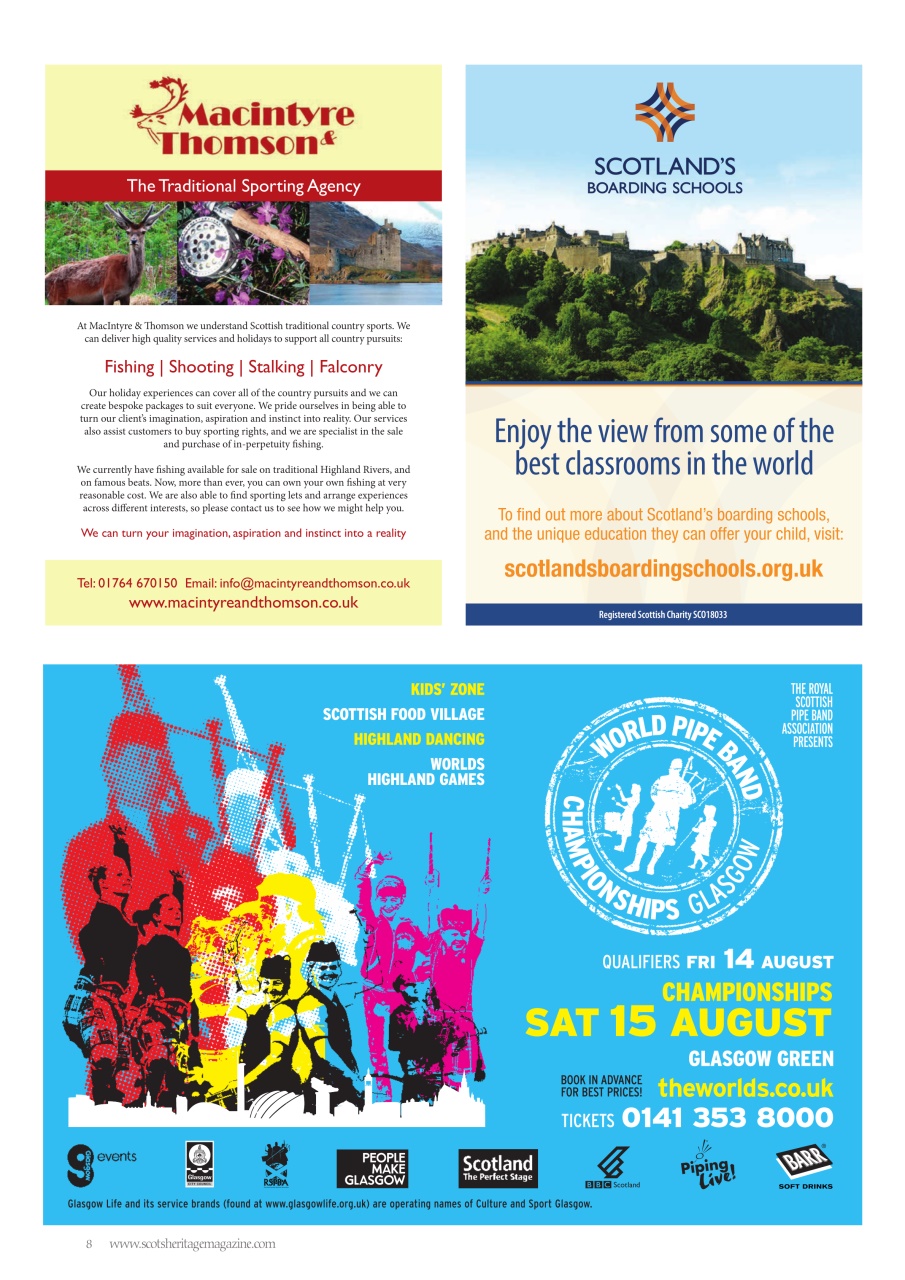 Scots Heritage Magazine Preview Pages