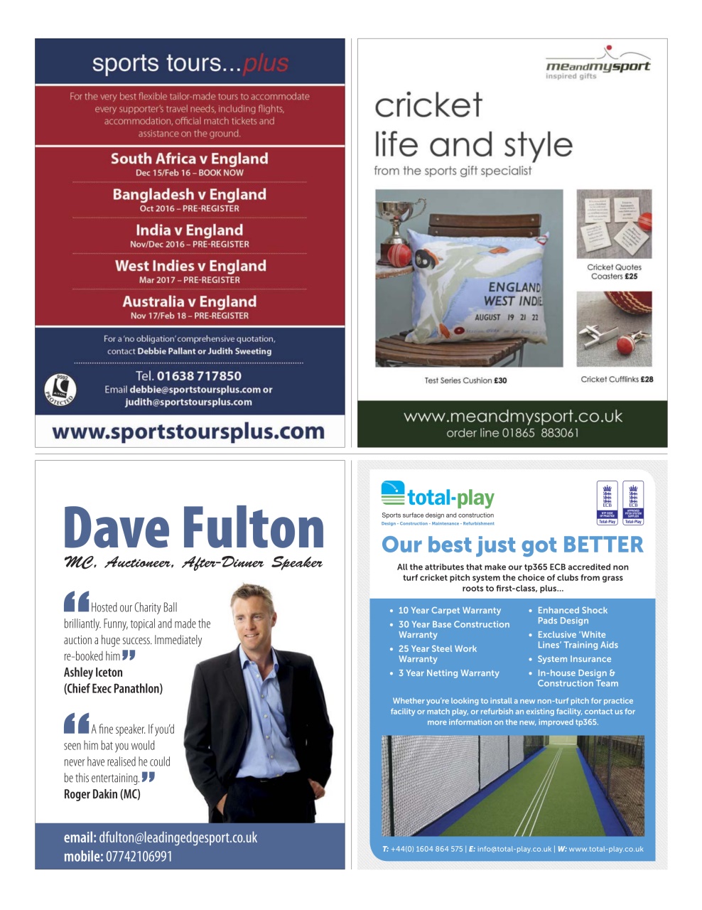 The Cricketer Magazine Preview Pages