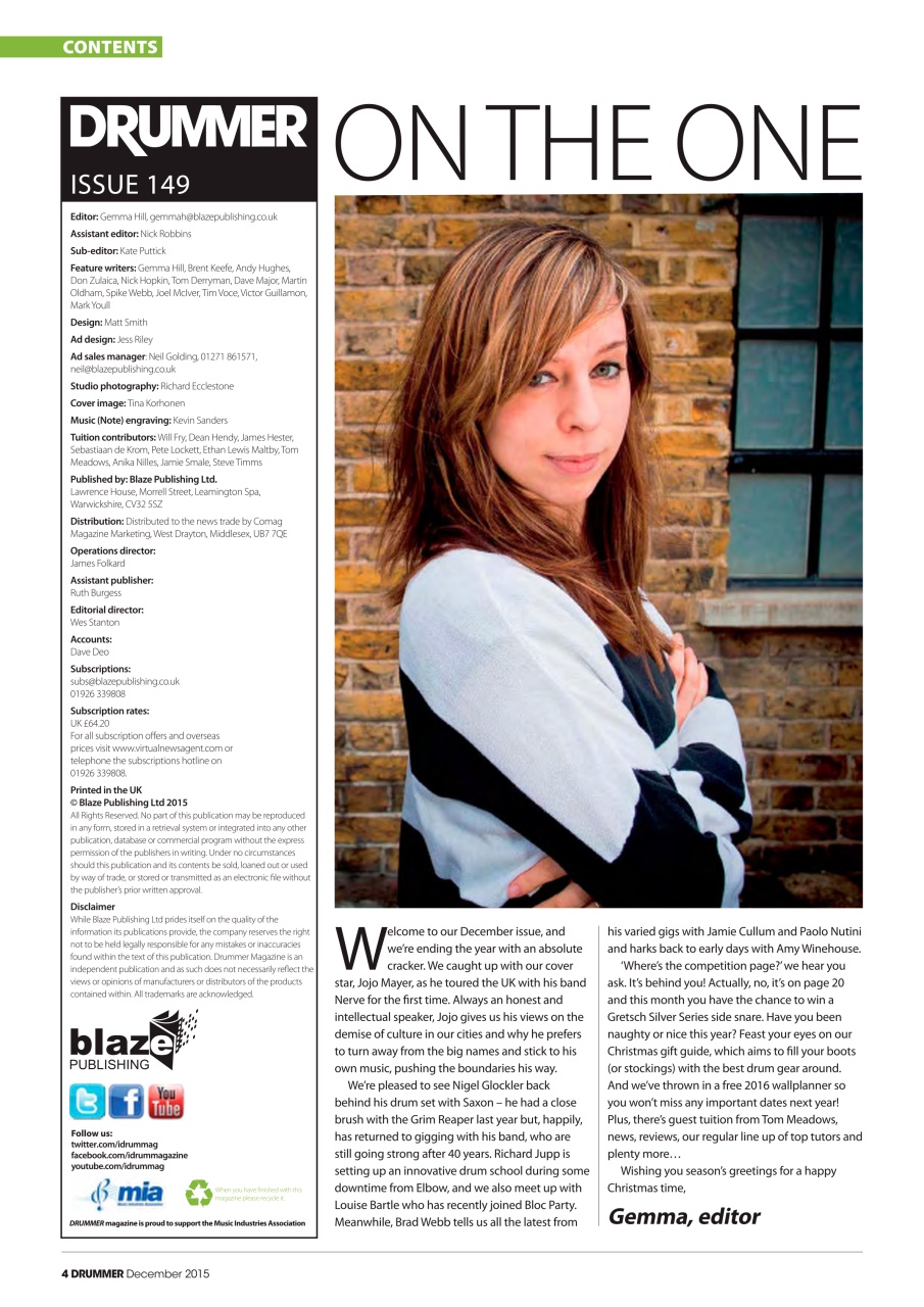 iDrum magazine: Never miss a beat Preview Pages