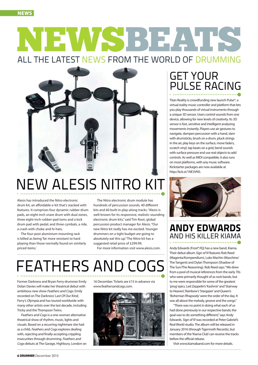 iDrum magazine: Never miss a beat Preview Pages