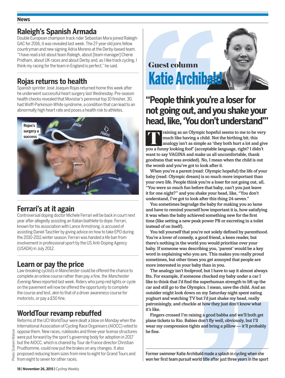 Cycling Weekly Preview Pages