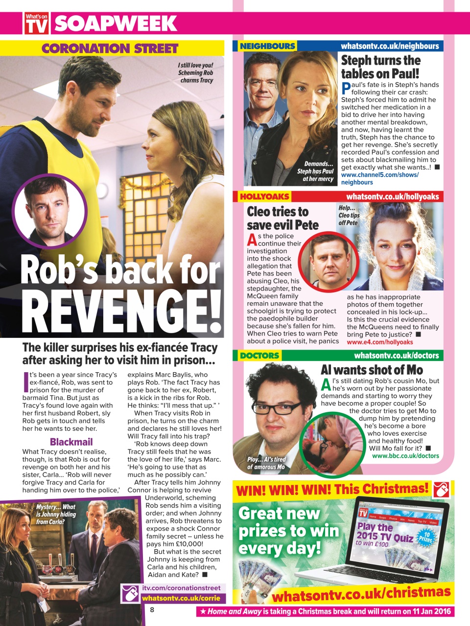 What's on TV Preview Pages