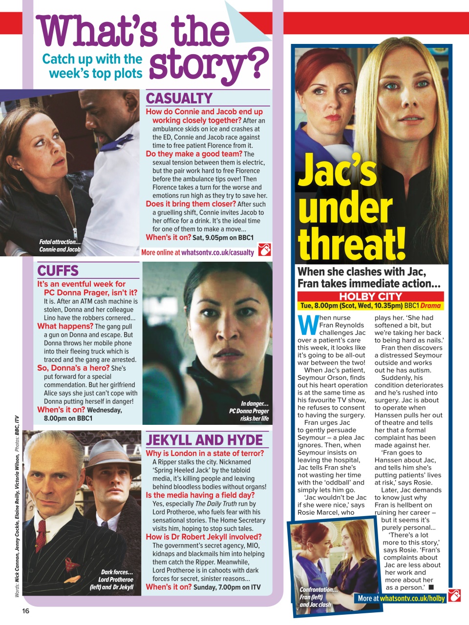 What's on TV Preview Pages