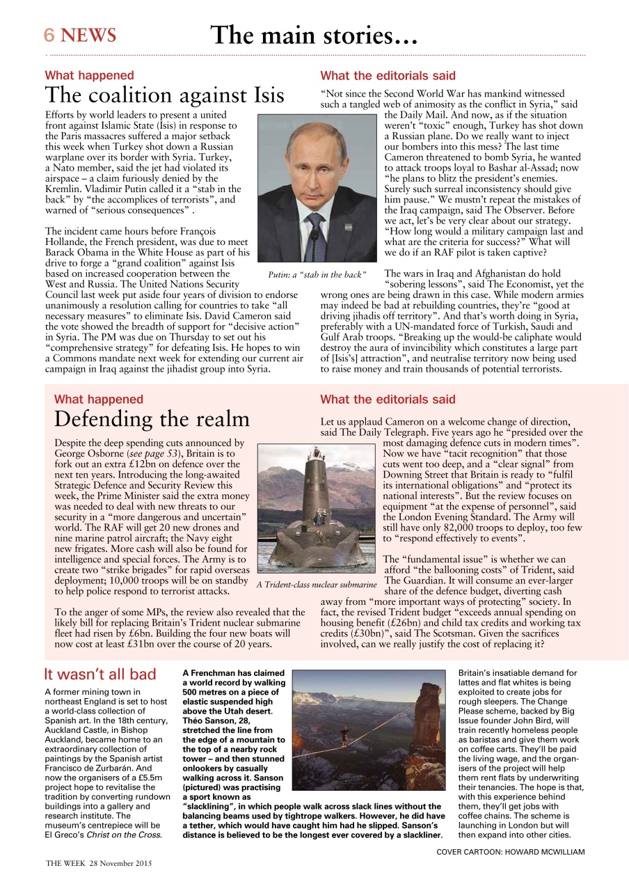 The Week Preview Pages