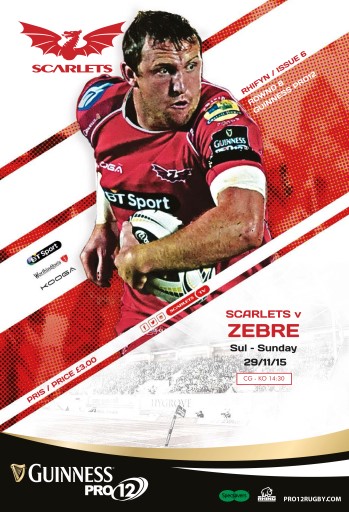 Scarlets Matchday Programme issue 