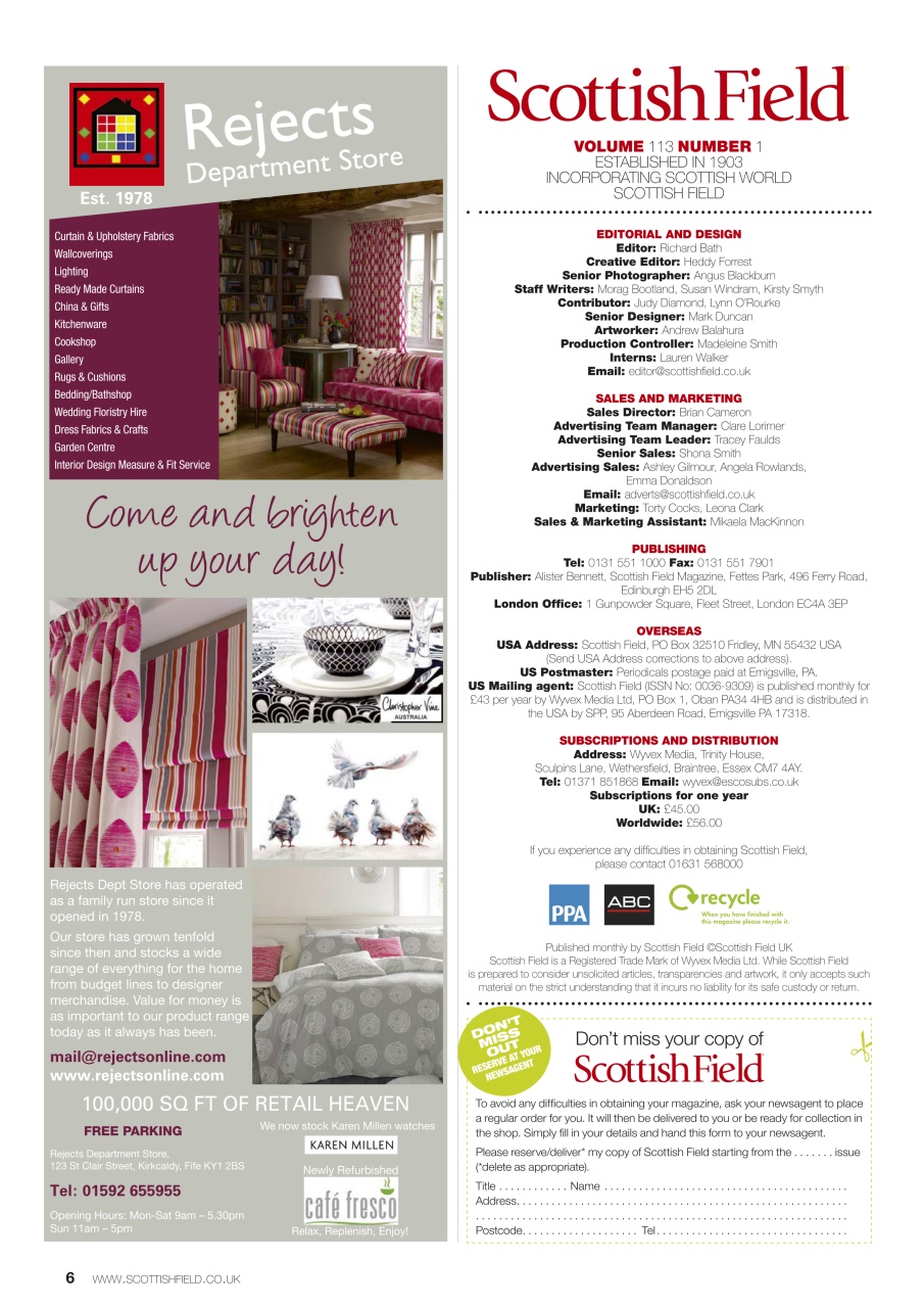 Scottish Field Preview Pages