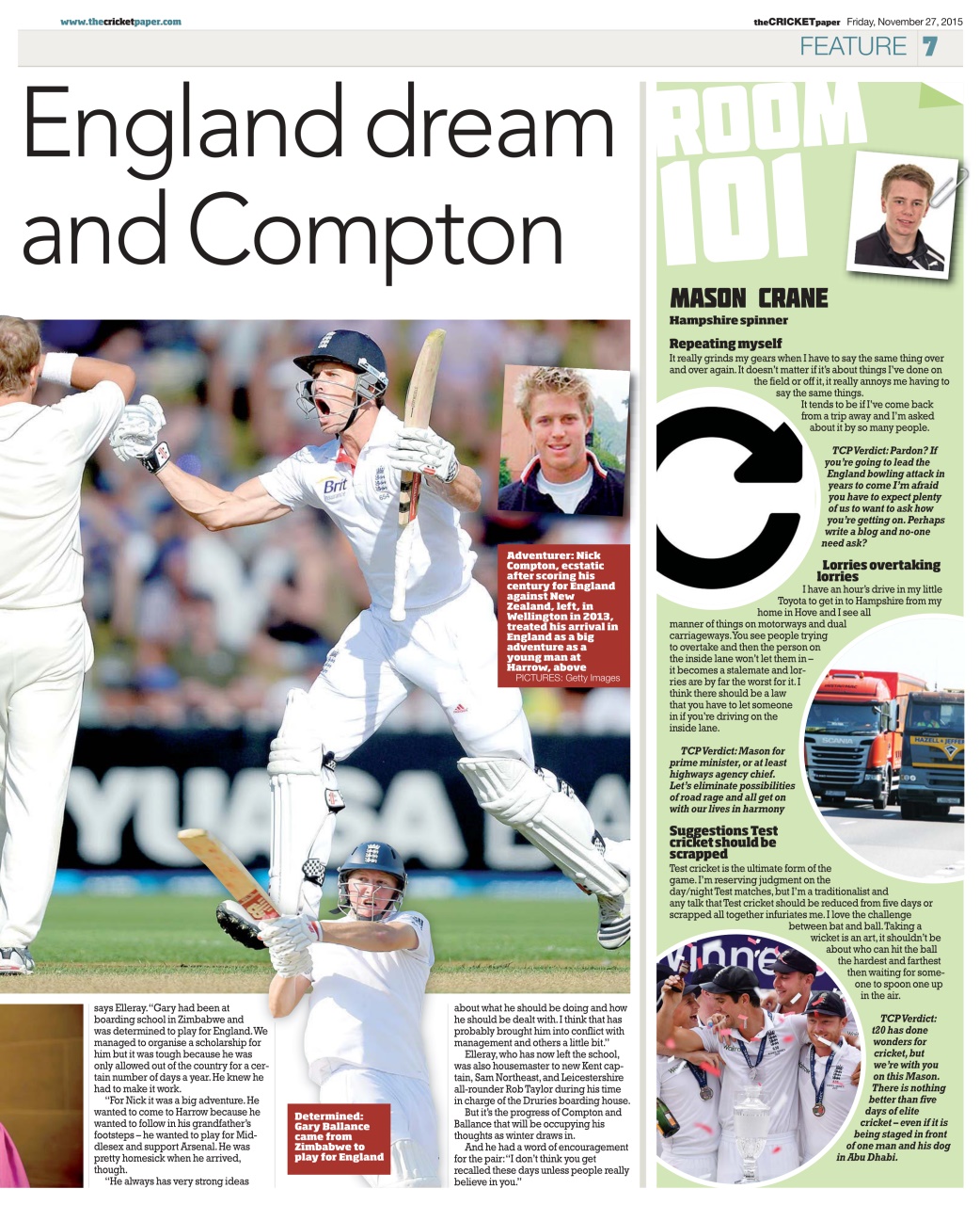 The Cricket Paper Preview Pages