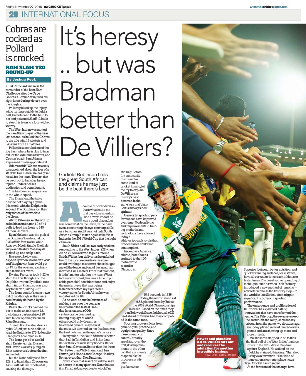 The Cricket Paper Preview Pages