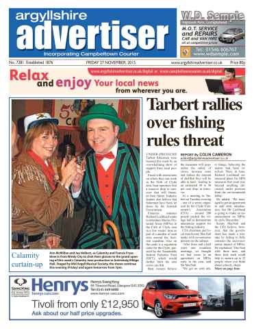 Argyllshire Advertiser issue 27 November 2015