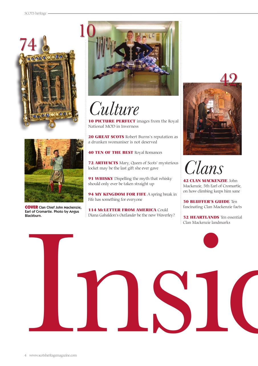 Scots Heritage Magazine Preview Pages
