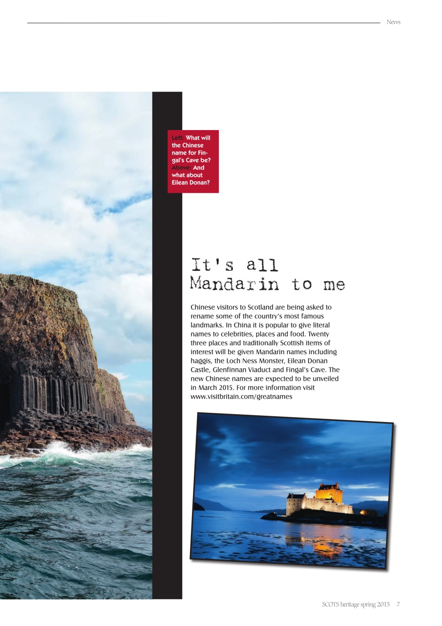 Scots Heritage Magazine Preview Pages