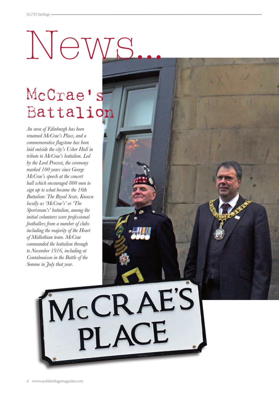 Scots Heritage Magazine Preview Pages