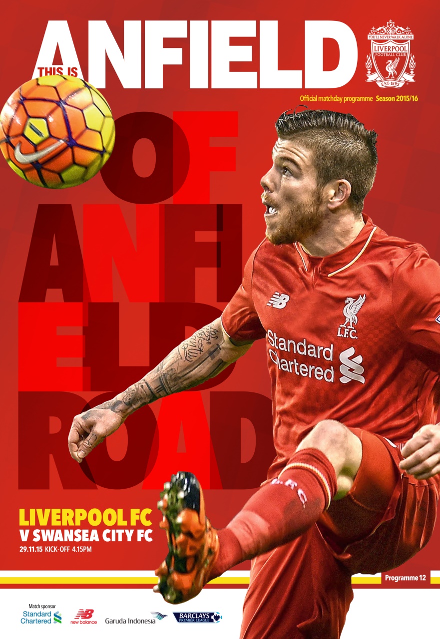 Liverpool FC Programmes Preview Pages
