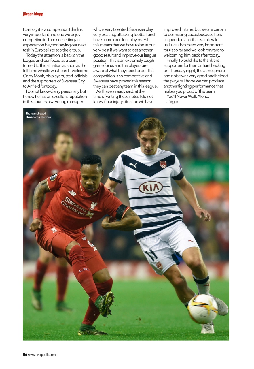Liverpool FC Programmes Preview Pages