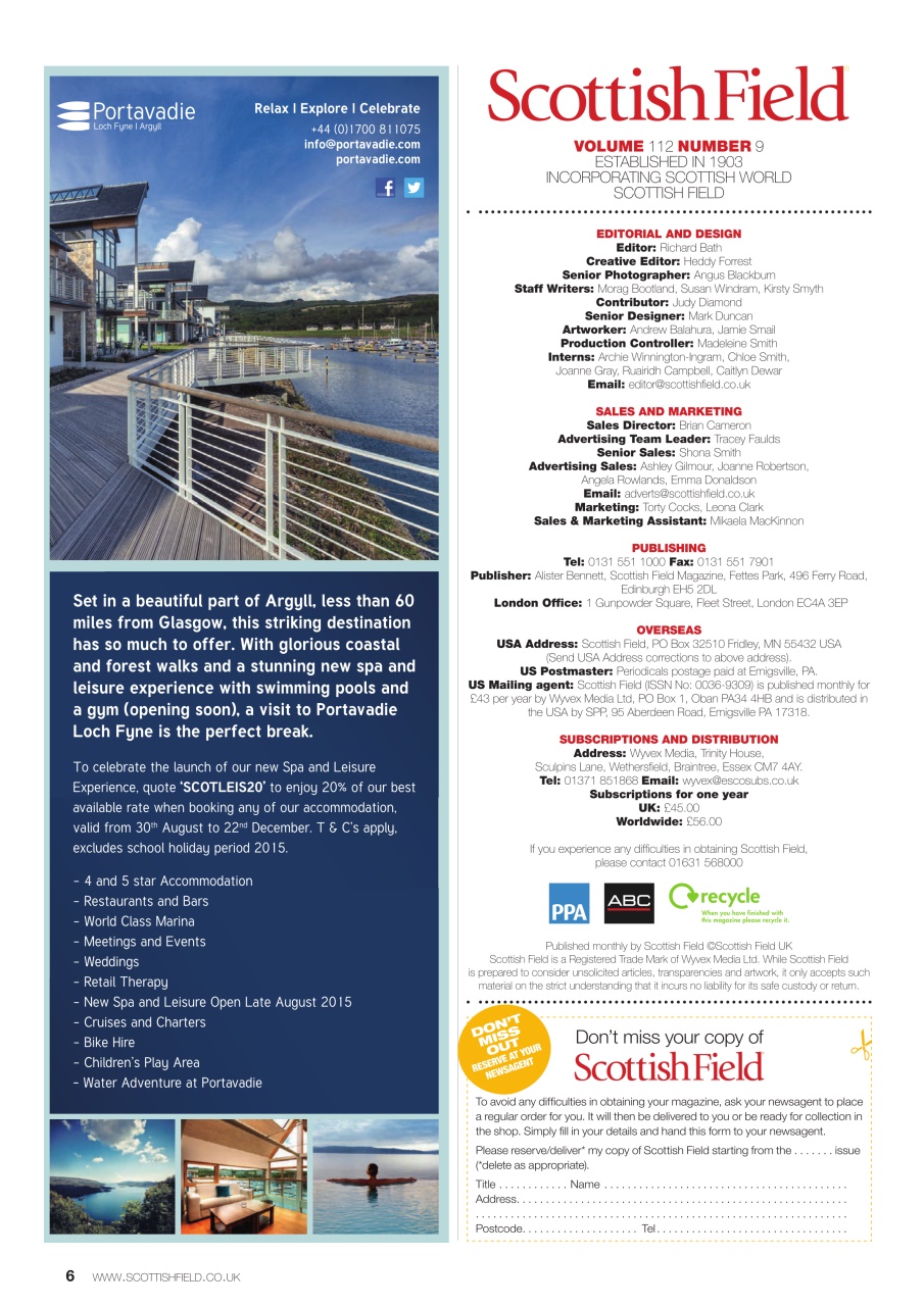 Scottish Field Preview Pages