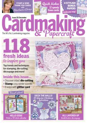 Cardmaking & Papercraft issue December 2015