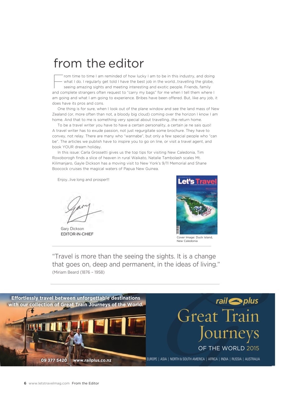 Let’s Travel Preview Pages