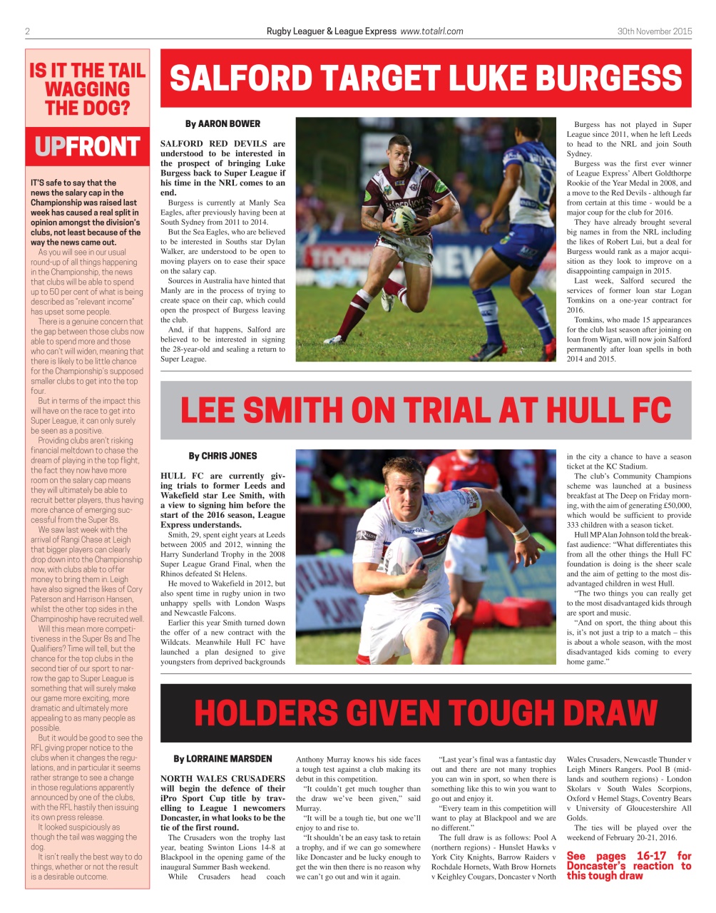 League Express Preview Pages