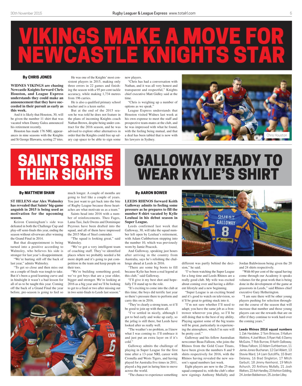 League Express Preview Pages