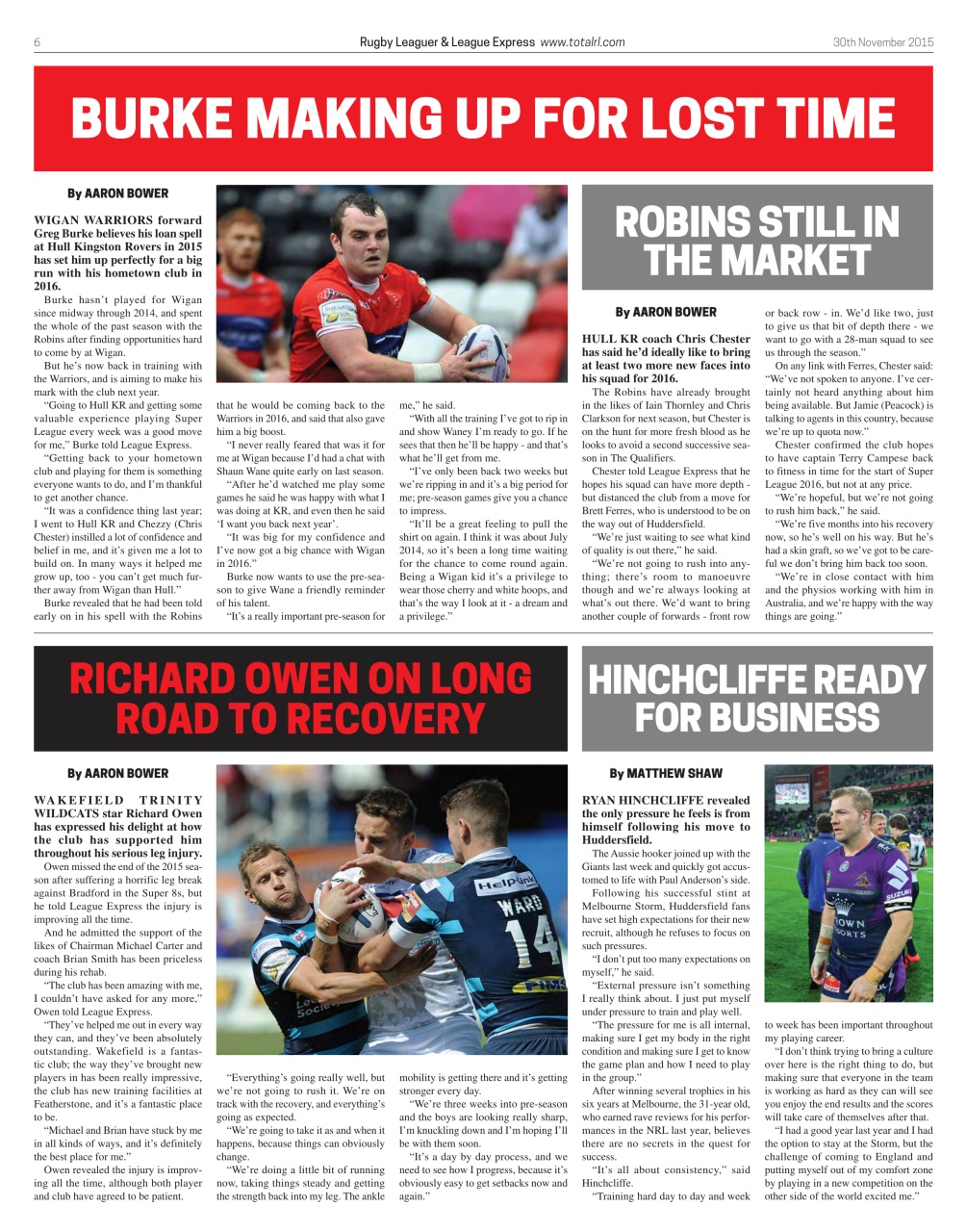 League Express Preview Pages