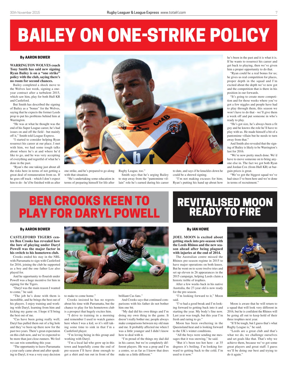 League Express Preview Pages