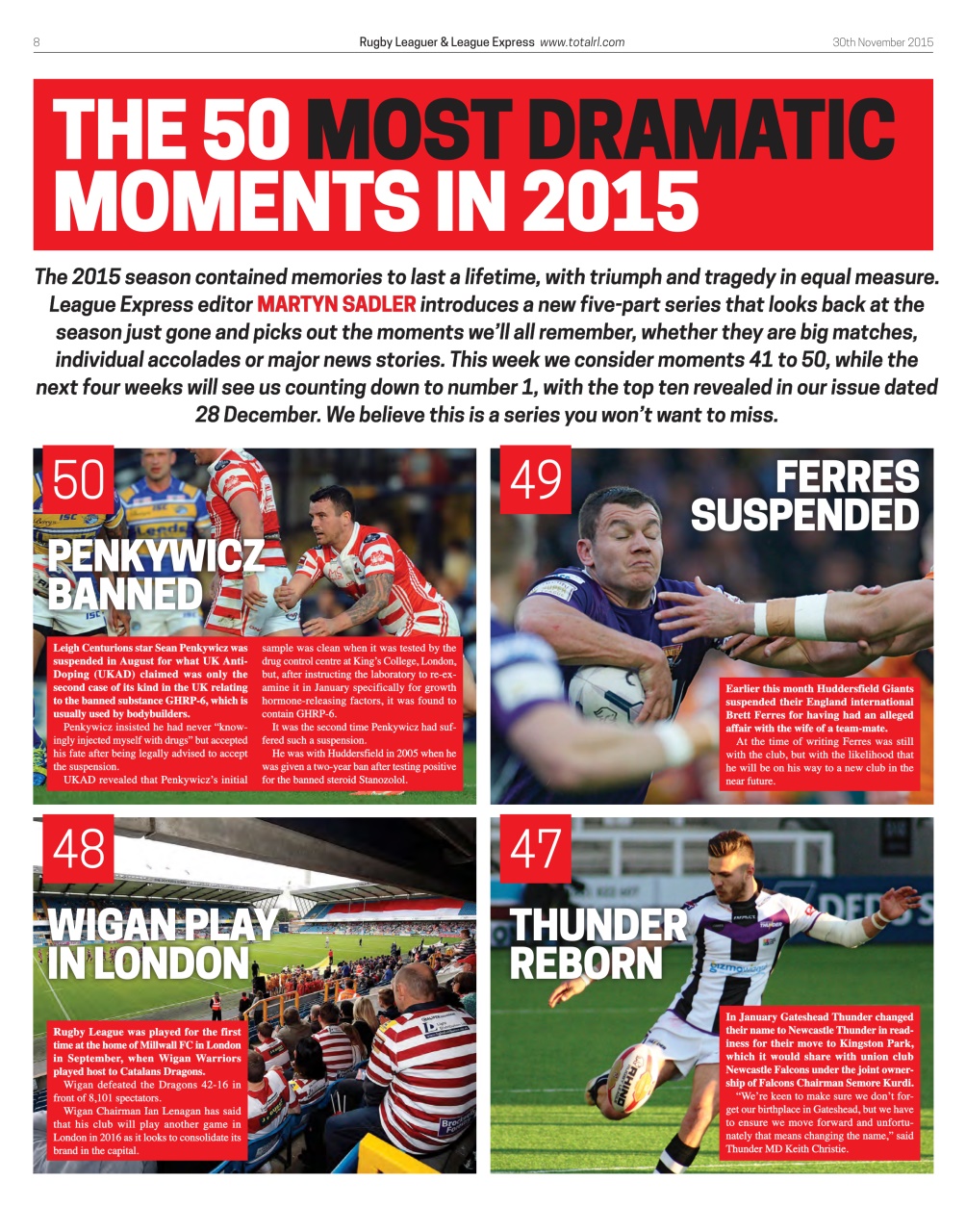 League Express Preview Pages