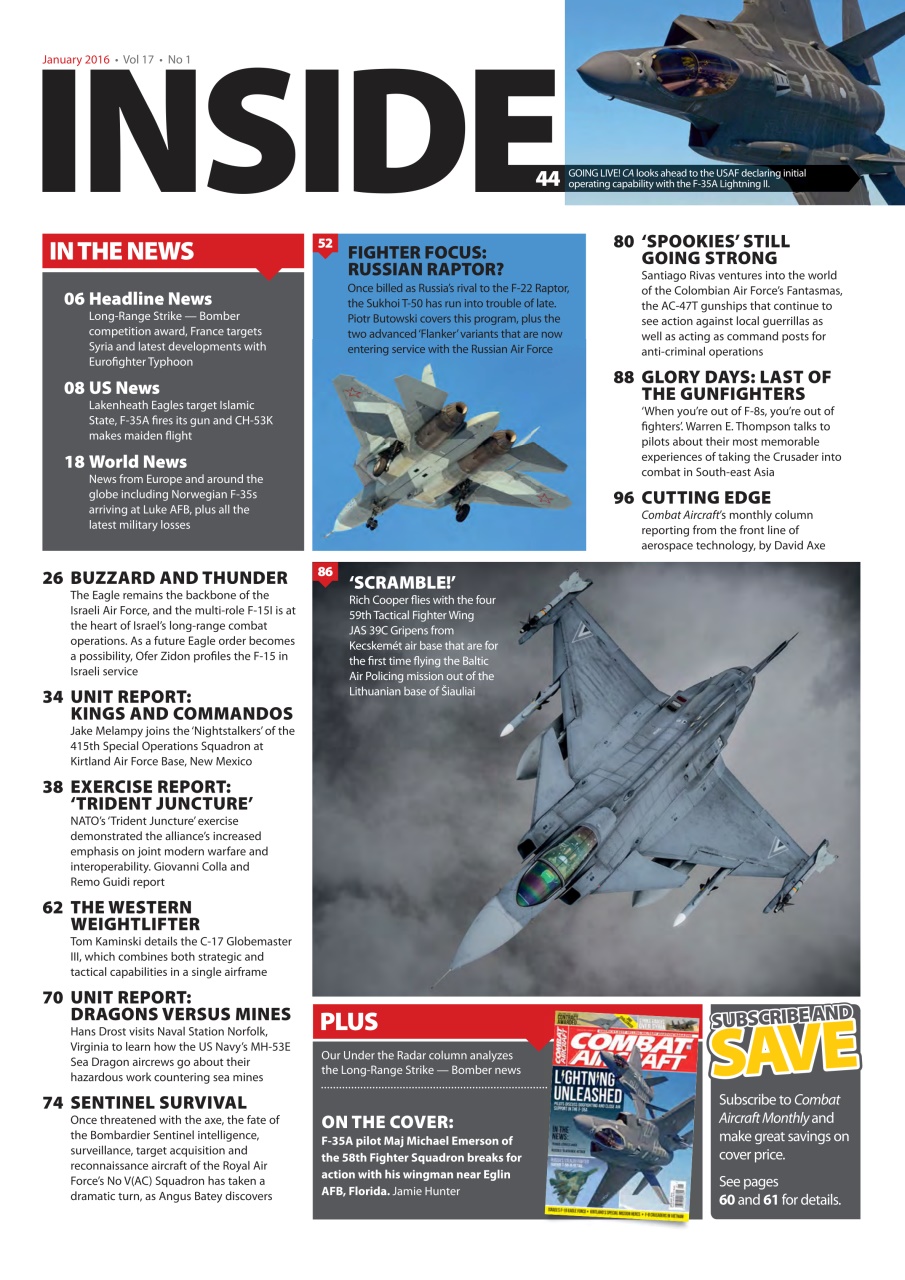Combat Aircraft Journal Preview Pages