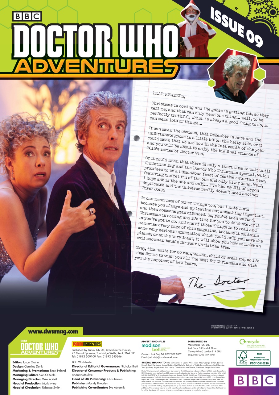 Doctor Who Adventures Magazine Preview Pages