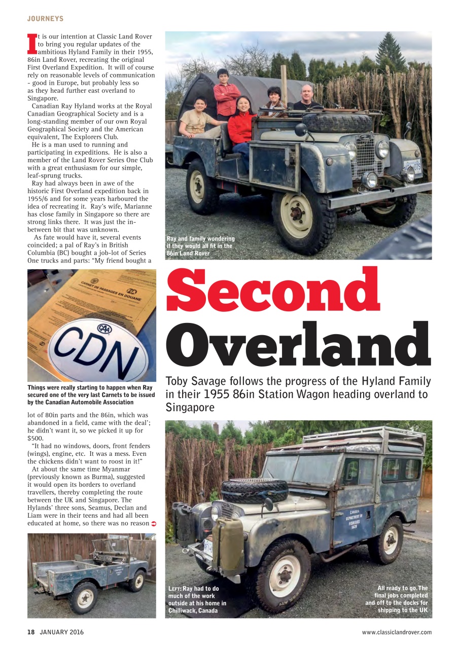 Classic Land Rover Magazine Preview Pages